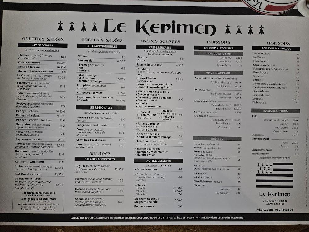 Kerimen - Menu Image 1